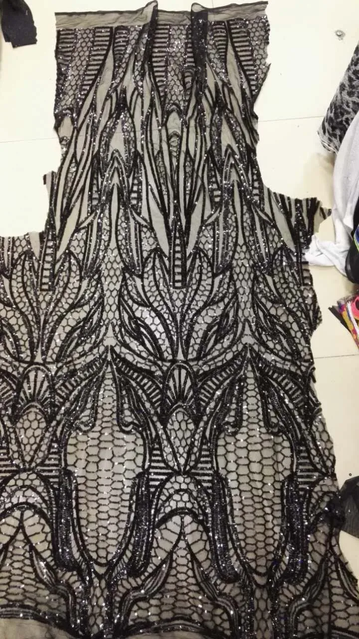 

New Arrival nigerian lace fabrics J-101943 Graceful African Net Lace High Quality French lace Fabric with Seqiun Embroidery