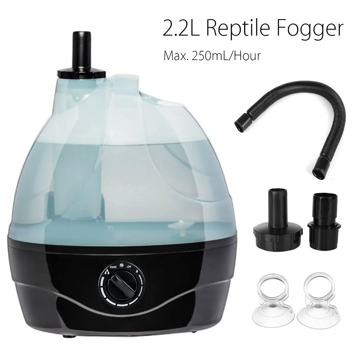  warmtoo  1 pcs Brand New High Quality 2.2L Tank Amphibians Reptile Fogger Humidifier Vaporizer Fog 