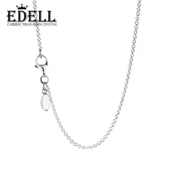 EDELL 100% 925 пробы серебро 1:1 Аутентичные 590412 очаровательные Цепочки и ожерелья оригинальный Для женщин ювелирные изделия