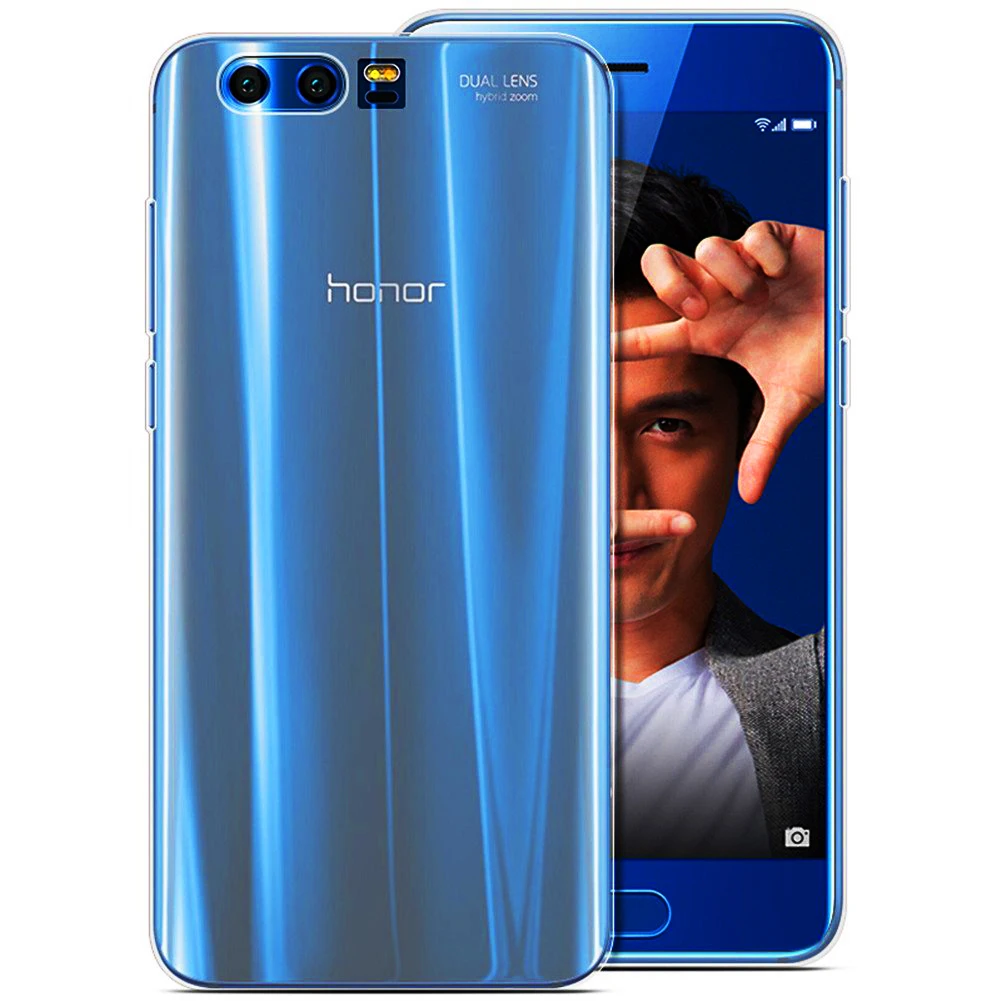 لهواوي الشرف 9/9 قسط/الشرف 10 حالة سليم واضح شفاف لينة غطاء من البولي يوريثان الحراري غطاء من السيليكون لون خلفية الهاتف المحمول قذيفة