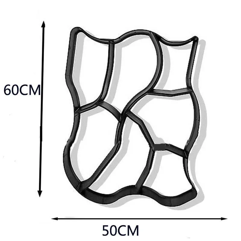 Садовое украшение, хорошее качество, сад, декорированные инструменты, форма для DIY, камень, пластик, неровная садовая тротуарная форма