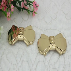 

Free shipping (10 PCS/lot) Aureate bowknot sandals buckle ornaments Shoe clip DIY craft shoe buckle hardware metal buckle