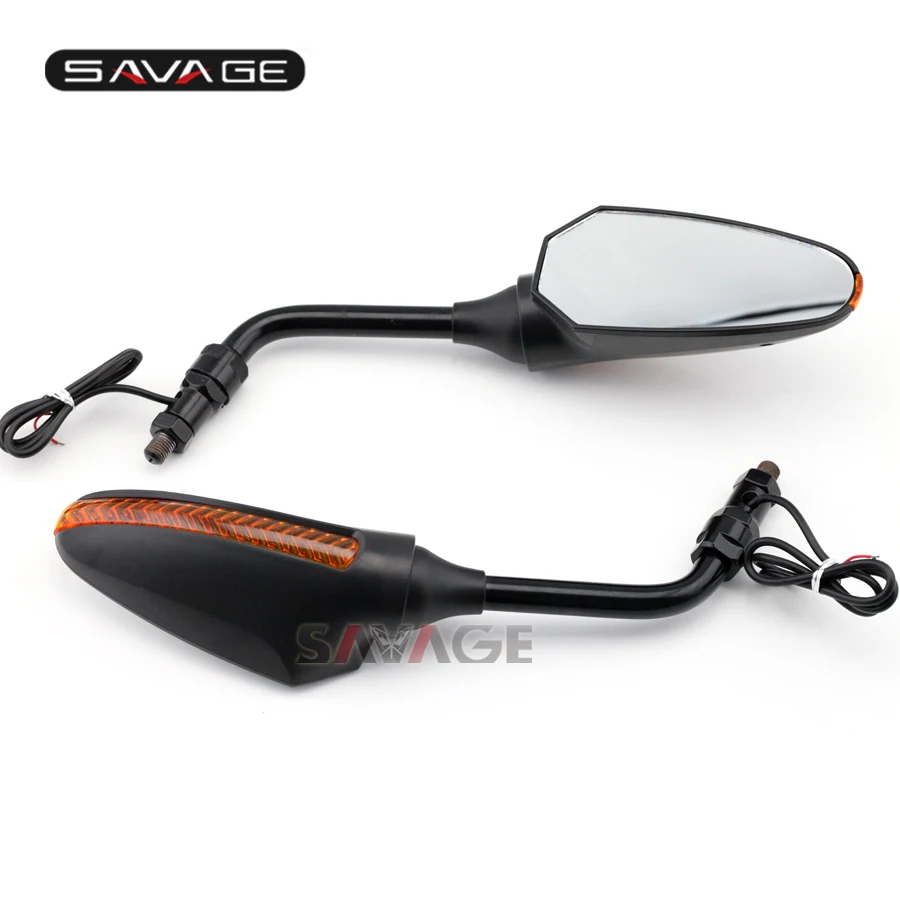 

For Benelli Tre-K 899 2011-2013/ Tre-K 1130/Amazonas 2006-2014 Motorcycle Adjustabale Side Rearview Mirror with LED Light