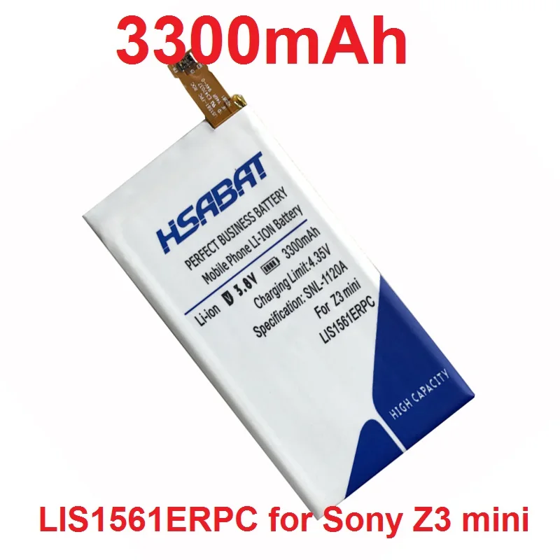 imágenes para LIS1561ERPC HSABAT 3300 mAh Batería Del Teléfono Móvil para SONY Xperia Z3 Compacto mini M55W D5833 SO-02G imágenes para LIS1561ERPC HSABAT 3300 mAh Batería Del Teléfono Móvil para SONY Xperia Z3 Compacto mini M55W D5833 SO-02G