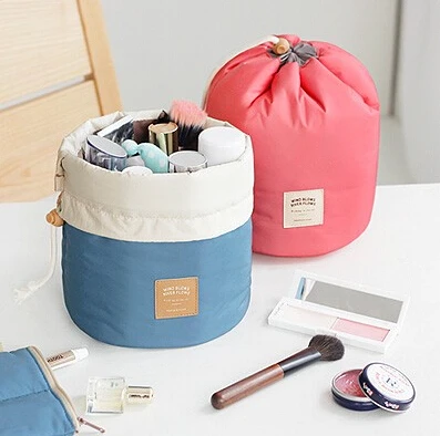 

Fashion New Ladies cosmetic bag travel large capacity necessary barrel multifunctional storage bag women's makeup organizor