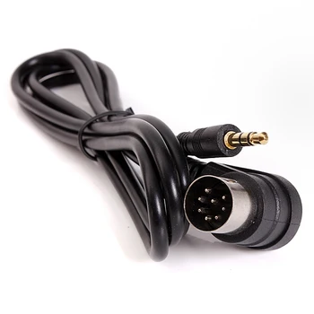 

Car 3.5mm AUX Input Adapter Audio Cable Mini Jack AUX 8-Pin M-BUS CD Changer Cable For Alpine Gold Plug