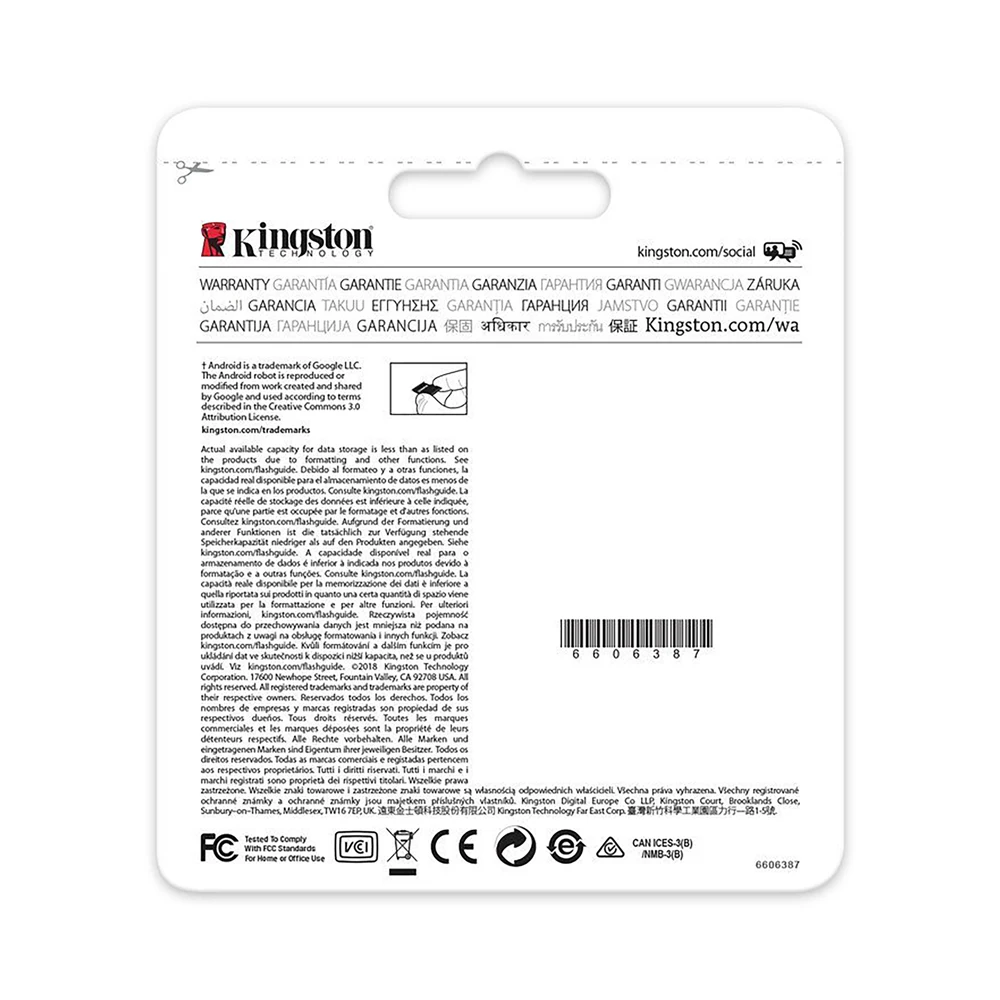 Kingston SDCS/64 GBSP MicroSD Canvas выберите 64 Гб velocidades de UHS I Clase 10 hasta 80 МБ/с./с lectura (con adaptador
