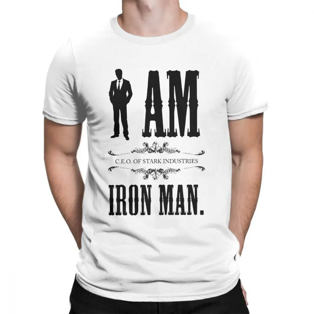 Man I Am Iron Man Marvel Superhero T-Shirt Crazy Crew Neck Short Sleeve Clothes Cotton Tee Shirt Classic Fit T Shirt Man I Am Iron Man Marvel Superhero T-Shirt Crazy Crew Neck Short Sleeve Clothes Cotton Tee Shirt Classic Fit T Shirt