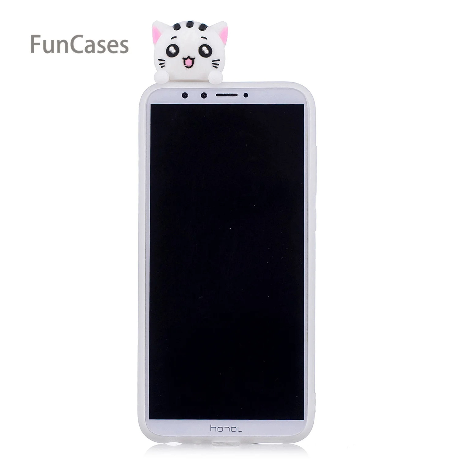 Милый Единорог чехол для телефона с рисунками Estuche huawei Honor 9 Lite Мягкий силиконовый
