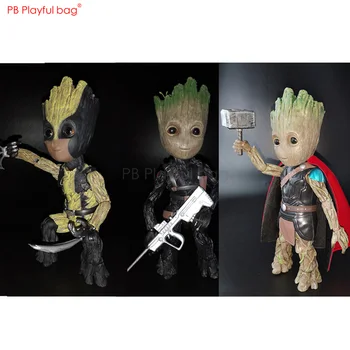 

Exquisite easy Movable Groot cosplay Action Figure 3 styles of cosplay available Wolverine Thor Winter Soldier HA29