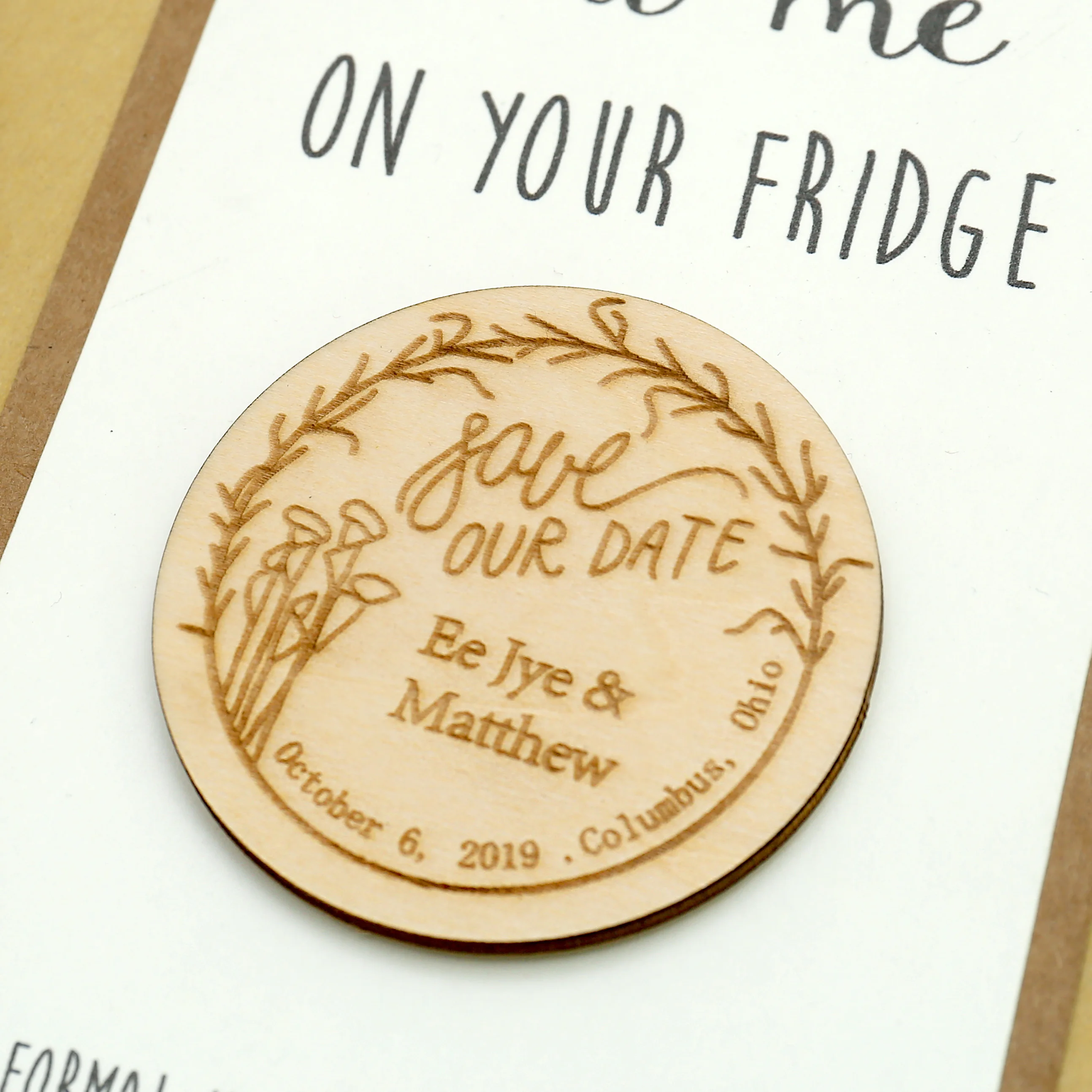 

Wedding Save the Date , Custom Wedding Invitation Magnets, rustic Magnet Set, Wedding gifts,Wedding favor magnets,