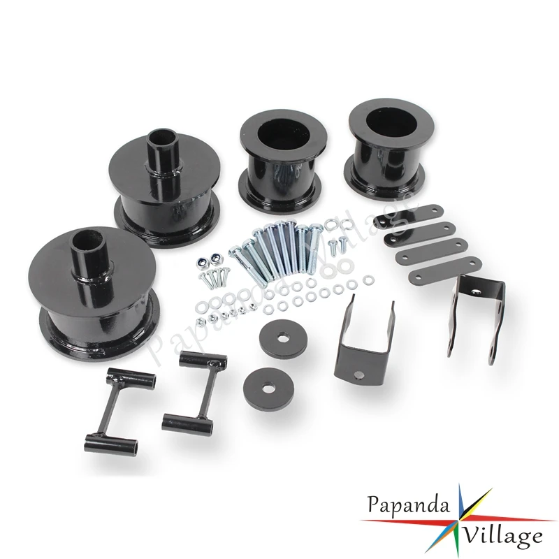 

Papanda Black Steel 3"Front Rear Lift Coil Leveling Spacer Shock Extenders Kit for JEEP WRANGLER JK 2007-2016