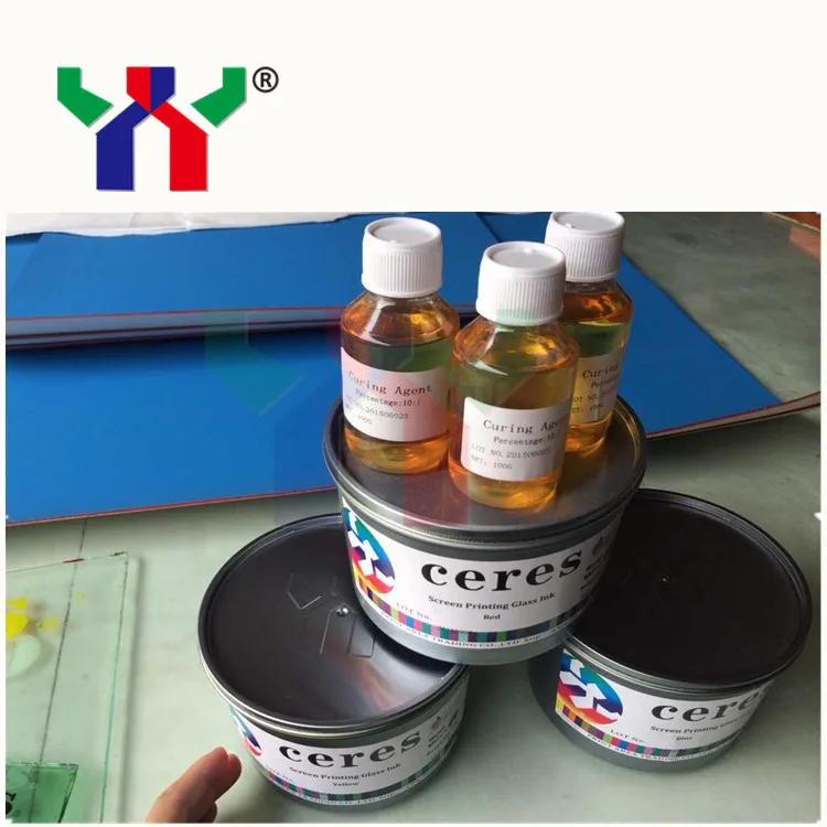 

Magenta Screen Printing Glass Ink with Curing Agent 100ml,1 kg