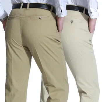 

2020 leisure men Straight and easing of tall waist slacks