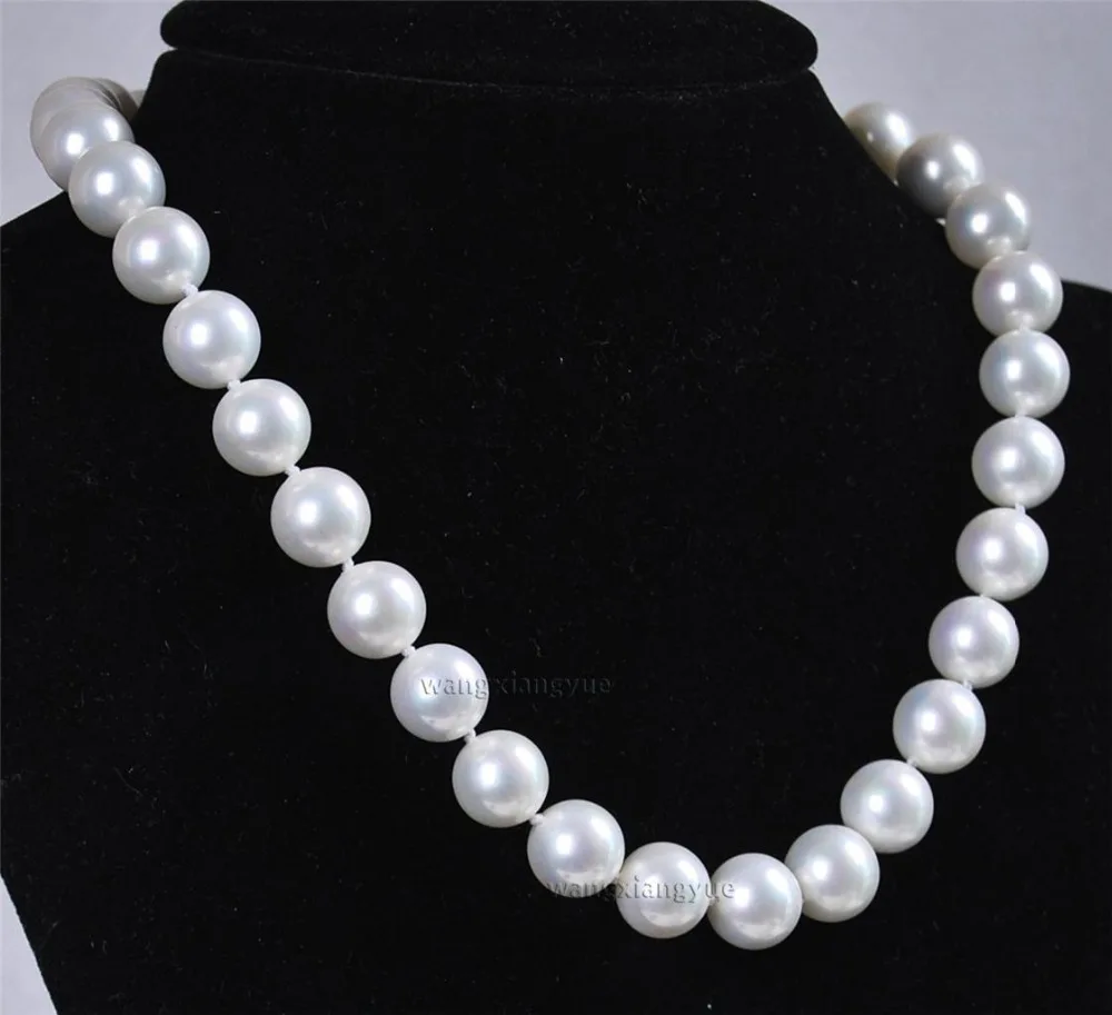 

FREE SHIPPING HOT sell new Style >>>>Wonderful!16MM White Shell Pearl Necklace AAA+