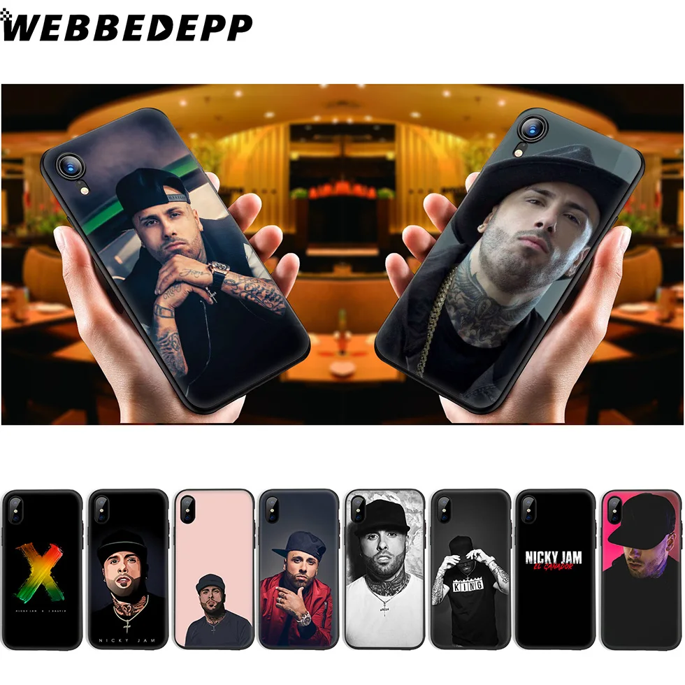 Мягкий силиконовый чехол WEBBEDEPP Nicky Jam Для iPhone 11 Pro Xr Xs Max X или 10 8 7 6 6S Plus 5 5S SE Case |