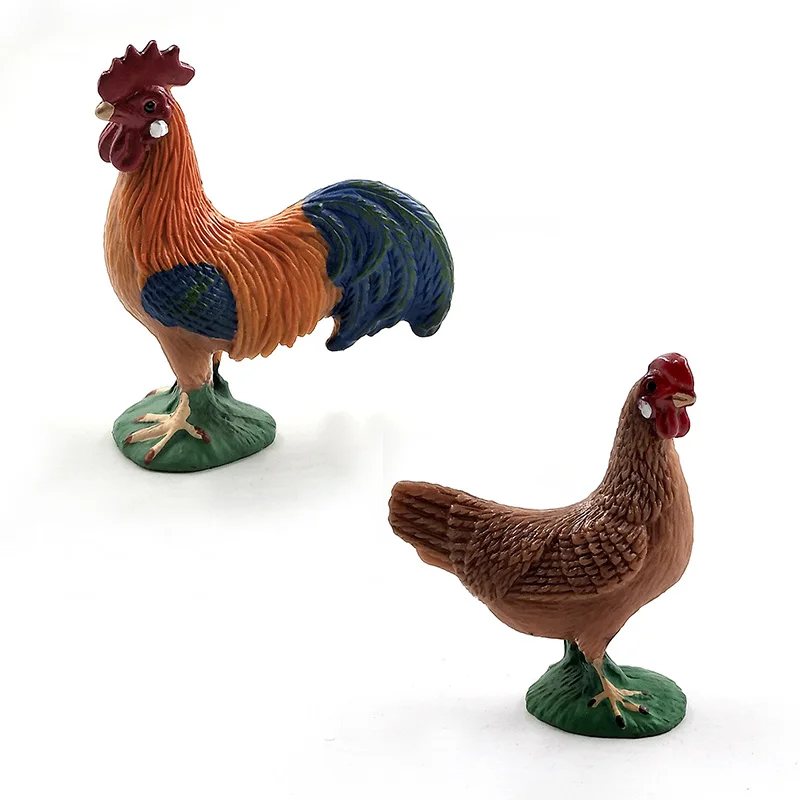 Artificial Little Lamb Swan Cock Rooster Chicken sheep Hen animal model figure plastic Decoration educational toy Gift For Kids Artificial Little Lamb Swan Cock Rooster Chicken sheep Hen animal model figure plastic Decoration educational toy Gift For Kids