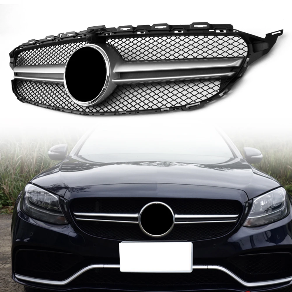 Передняя решетка верхней решетки автомобиля с камерой для Mercedes Benz C-Class W205 C200 C250 C300