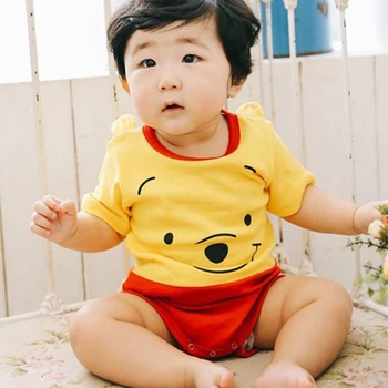 

Newborn Bodysuit Baby Summer Short Sleeve Cartoon Cotton Baby Jumpsuit Twins Baby Clothes 0-12M Infant Kids Girls Boys Clothing