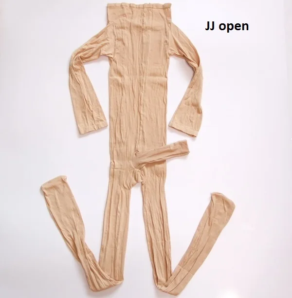 Hot sale Male sexy body stockings Mens one piece transparent elastic Velvet Bodysuits w penis sleeve Coveralls socks 5 Colors -
