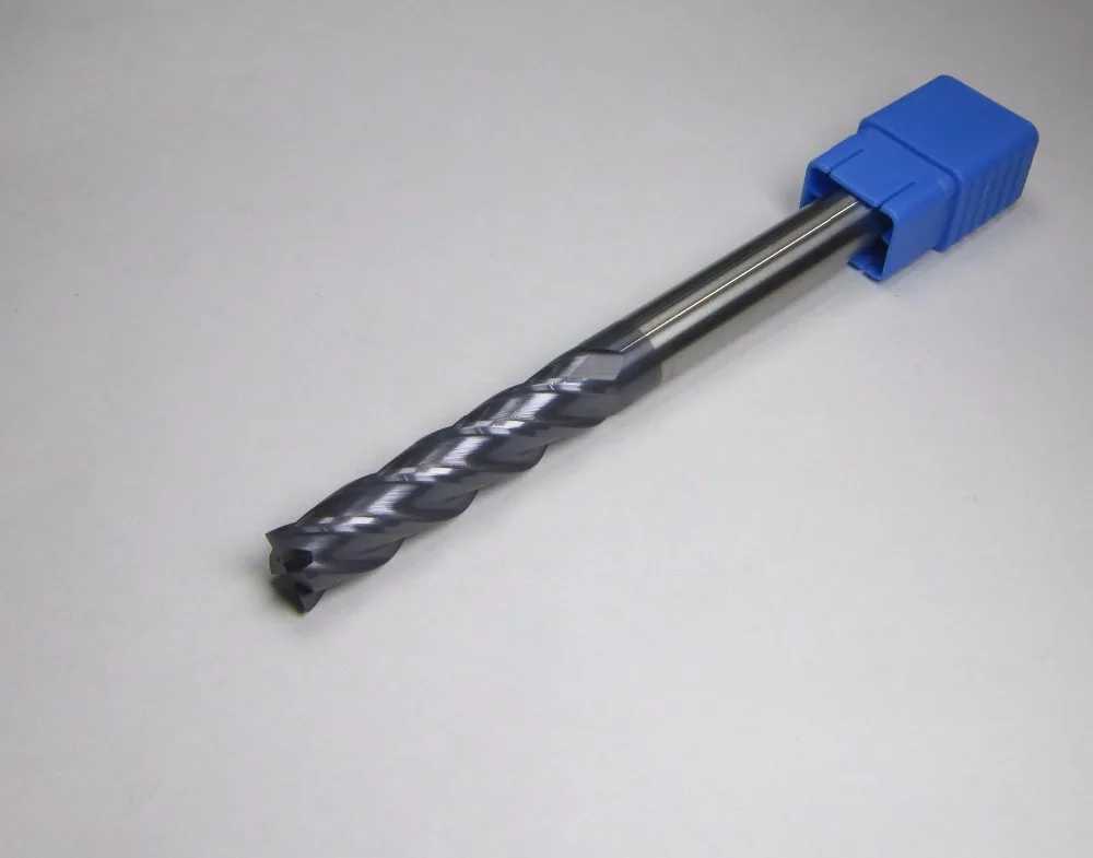 Carbide 4-Flute Straight Shank Square Nose End Mill CNC 8mm Cutting Dia 100mm L