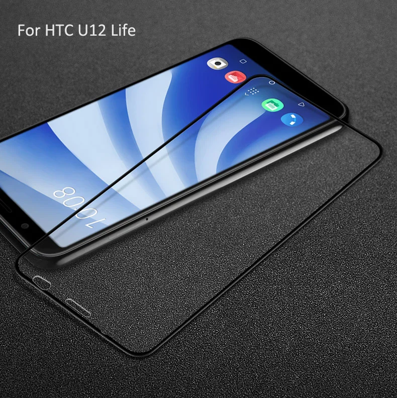 Imak Pro+ полный Экран клей крышка из закаленного Стекло для htc U12 плюс жизни 2.5D изогнутые Олеофобное U12