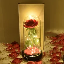 IVYSHION светодиодный Роза настольный ночник «Бутылка» стол свет Батарея питание Романтический День Святого Валентина подарок на день рождения домашнего декора для влюбленных