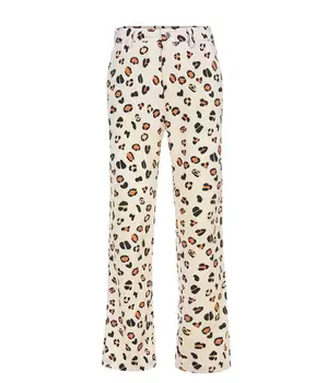 

Summer women's new leopard print dot straight casual pants women