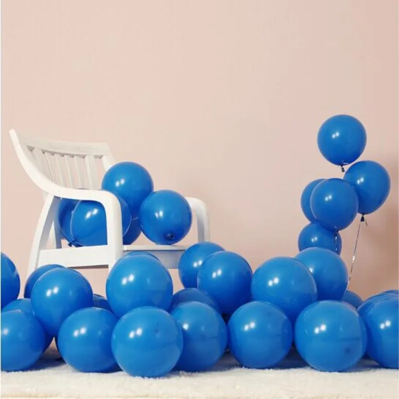 

Blue Ballon 10 inch 2.2g Round Helium Baloon Wedding Decors Happy Birthday Party Balloon Kids Inflatable Toy New Year Decor