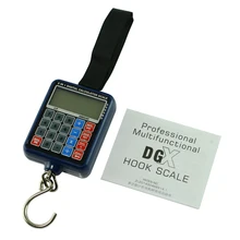 50 кг/10 г 6 в 1 Портативный электронный мини Цифровые подвесные багажные весы для путешествия ЖК-дисплей