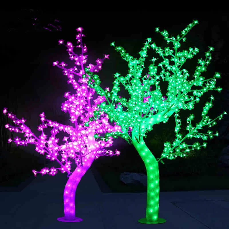 2M artificial outdoor small led christmas tree wedding artificial