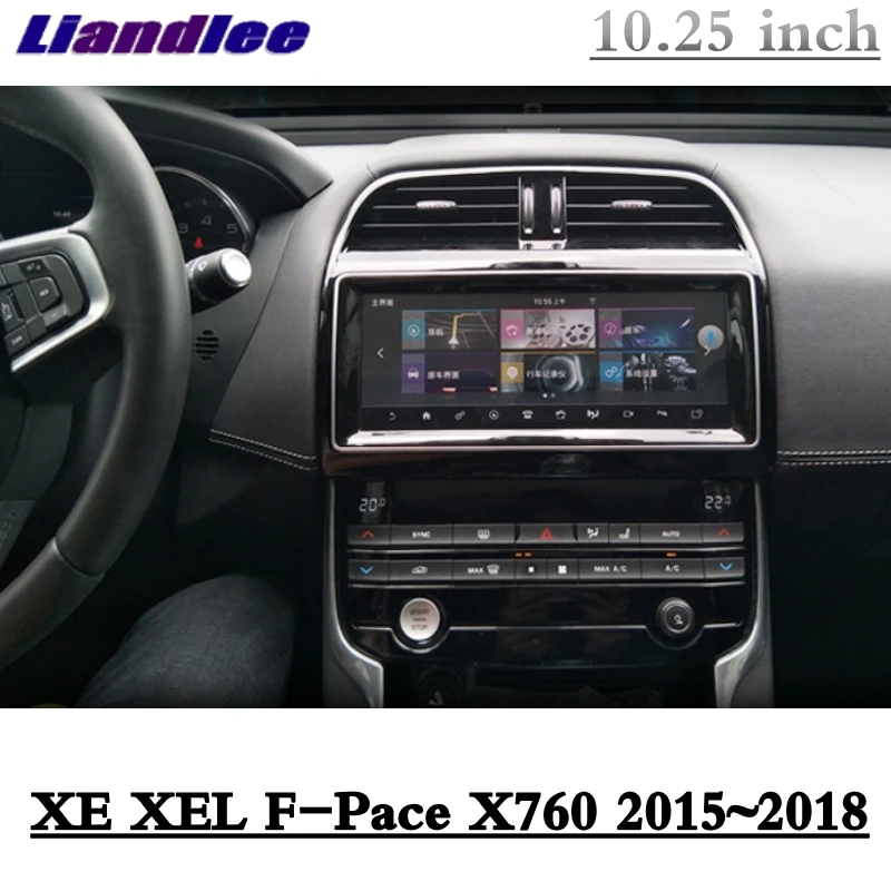 Для Jaguar XE XEL F-Pace X760~ Liandlee Автомобильный мультимедийный NAVI 10,25 'gps wifi Аудио CarPlay адаптер Радио Навигация