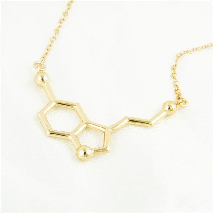 Fashion Alloy Simple Gold Silve Pendants Necklaces for Women Girl