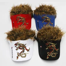 

Golf cap Men Women Baseball Cap Outdoor Sports Fake Flair Hair Sun Visor Hat free shipping