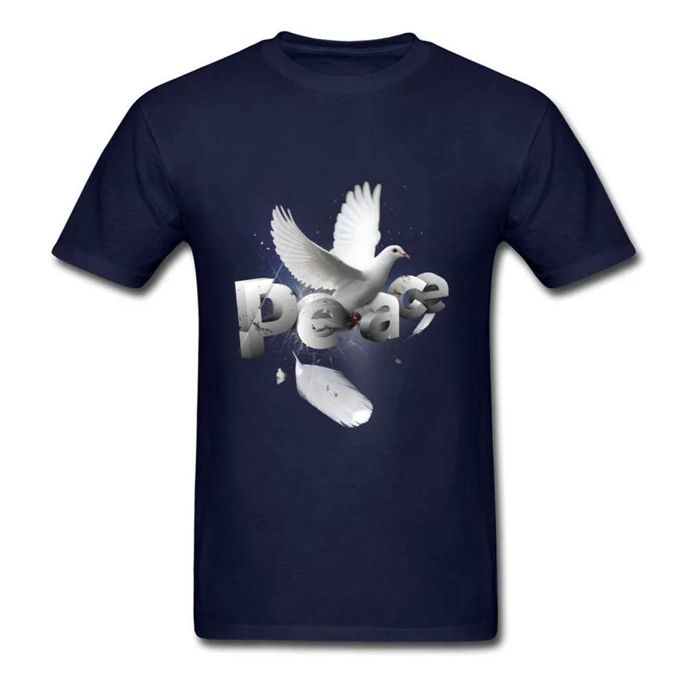 Shattered Peace Latest Summer Tees Round Neck Mother Day 100% Cotton Short Sleeve T-shirts for Men Cool Tee Shirts Shattered Peace navy