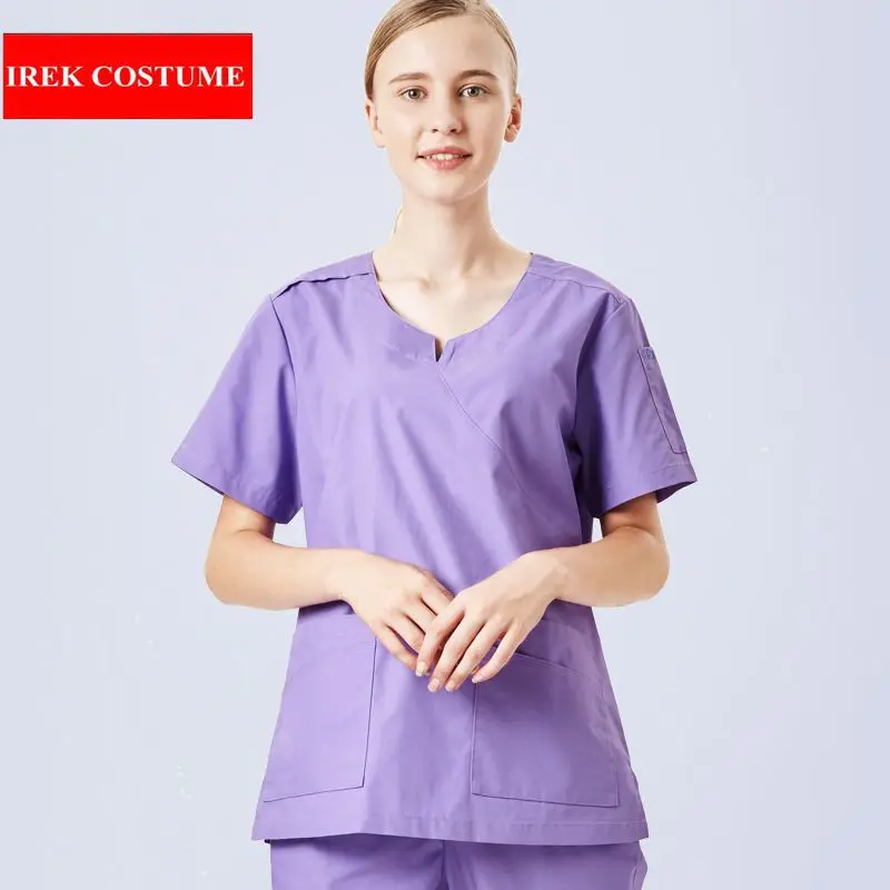 2018 Women Surgical Hospital Scrub Sets Doctor Nurse Uniforms Dental