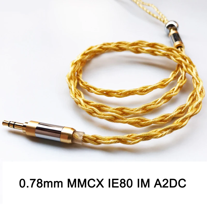 

4 Strands 5N 0.78mm 2 pin for Weston UE3X UE18 W4R es5 TFZ MMCX Cable for Shure SE215 SE535 A2DC Ls50 IE80 Im50 Im70 TF10 TF15