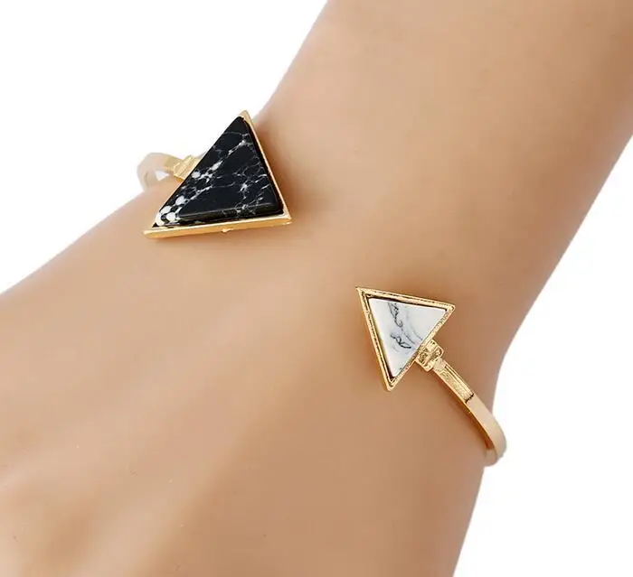 

MX0613 New Silver Fashion triangle triangle bracelet bracelet Bangles With Rhinestone Bijuterias For Women