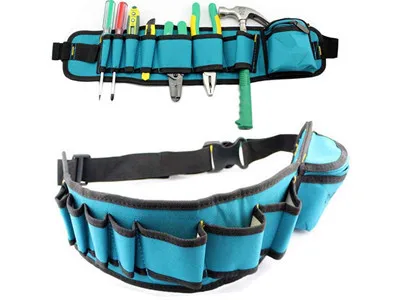 Carpenter Waist Rig Hammer Tool Bag w Pockets__.jpg