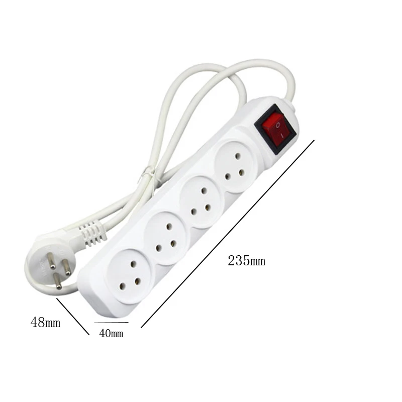 White Color Israel Socket Power Strips pic 5