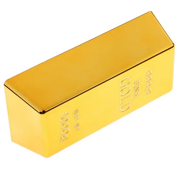 

Fake Fine Gold Bullion Bar Paper Weight Door Stop Brass Polished for Gifts