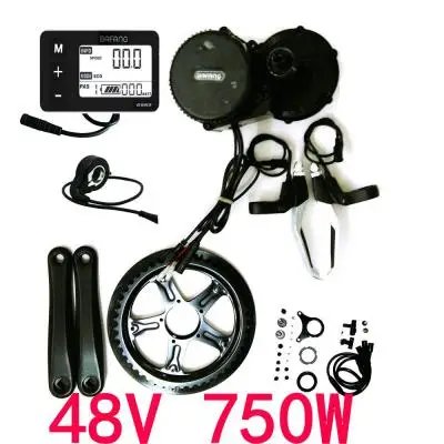 Clearance NEW VERSION EBBS02 DIY Conversion ebike Kit MidMotor,Torque Sensor 36V 500W 48v/52v 750w High Speed Electric Bike Motor 7