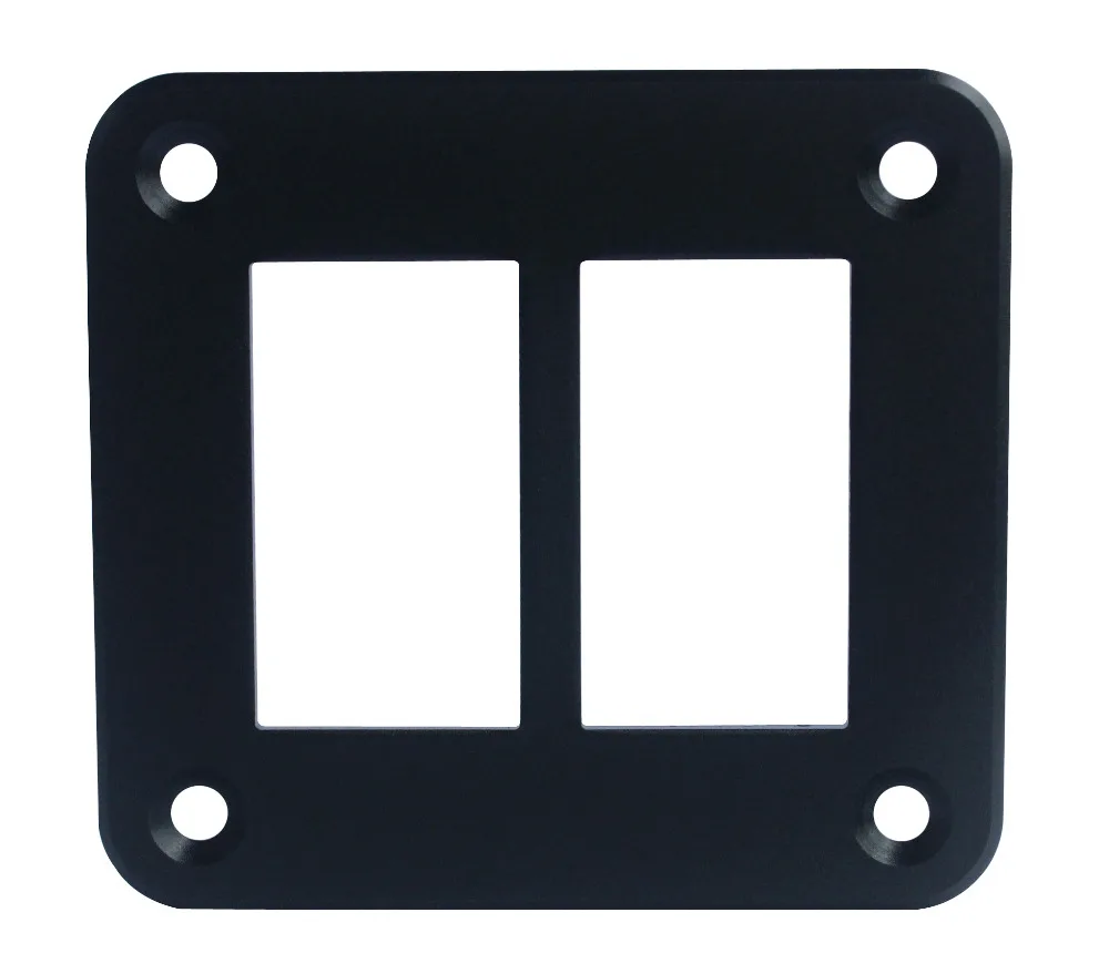 

Aluminum 2 Way Rocker Switch Mount Holder Panel FOR CARLING ARB NARVA Style switches With Screws