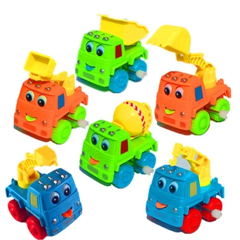 

Baby Toys Kids Cute Twist Forward Movement Clockwork Spring Engineering Car kids toys gift for boys children Birthday