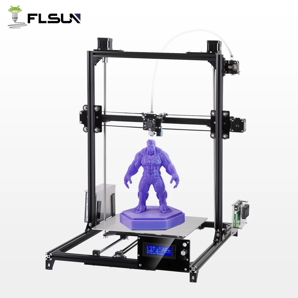 

Large Printing Area 300*300*420mm Flsun 3D Printer Kit Auto Leveling DIY 3D-Printer Metal Stracture Heated Bed One Roll Filament