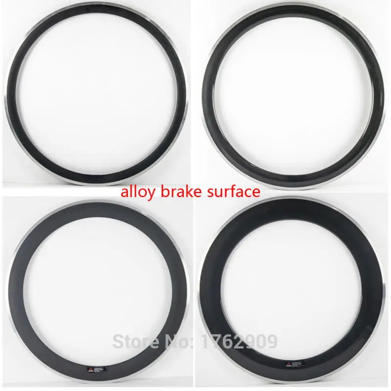 2Pcs New 700C Road Bicycle 38 50 60 80mm 3K UD 12K Carbon Fibre Clincher Rims