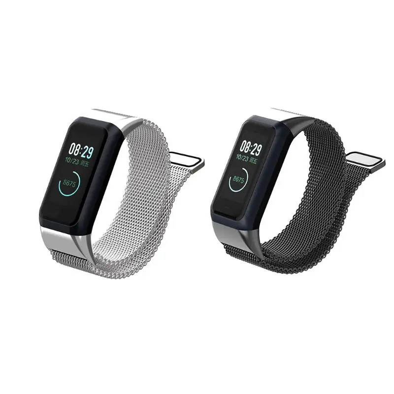 

Smart Watch Wrist Band Fashion Milanese Stainless Steel Replacement Magnetic Strap Band for Huami Amazfit Cor 2 Smart Wristband