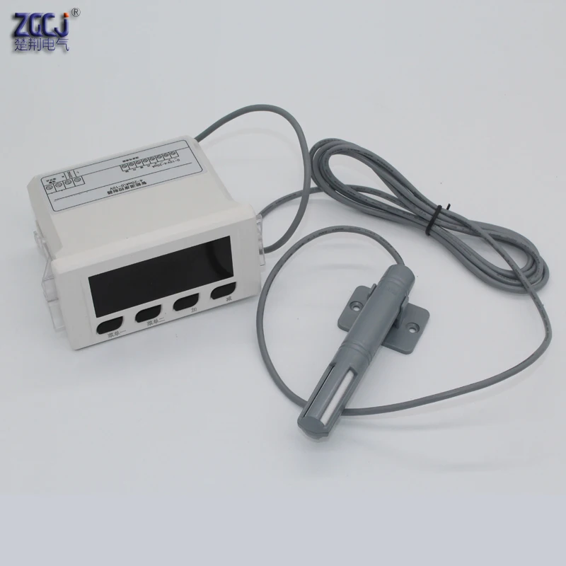 

Digital display moisture meter range 0-99.9%RH air humidity controller with 4-20mA and 0-10V output with humidity sensor