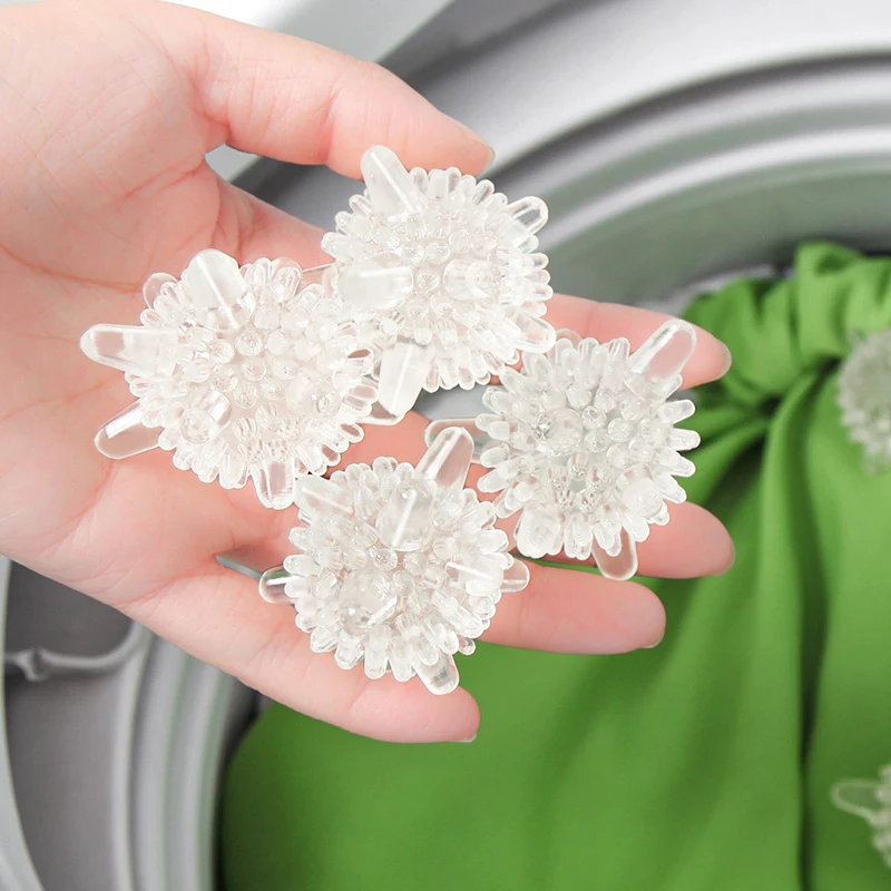 

1PC Eco Friendly Reusable Clear Dryer BallsTumble Dryer Clothes Softener Washing Machine Balls Clothes Softner Ball