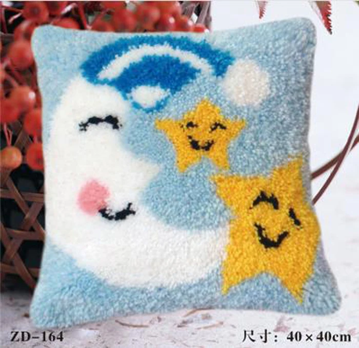 Us 14 29 50 Off Manual Diycreative Gifts Moon Stars Latch Hook Rug Kits Needlework Unfinished Pillow Yarn Cushion Embroidery Carpet In Us 14 29 50 Off Manual Diycreative Gifts Moon Stars Latch Hook Rug Kits Needlework Unfinished Pillow Yarn Cushion Embroidery Carpet In